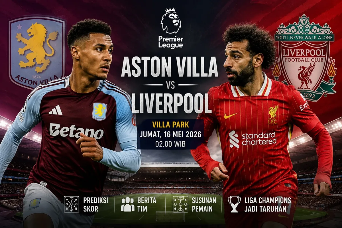 Prediksi Aston Villa vs Liverpool 2026