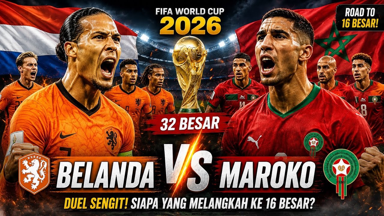 Belanda vs Maroko